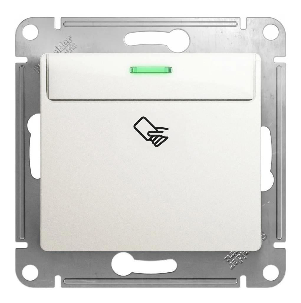 Карточный выключатель Systeme Electric GLOSSA, перламутр