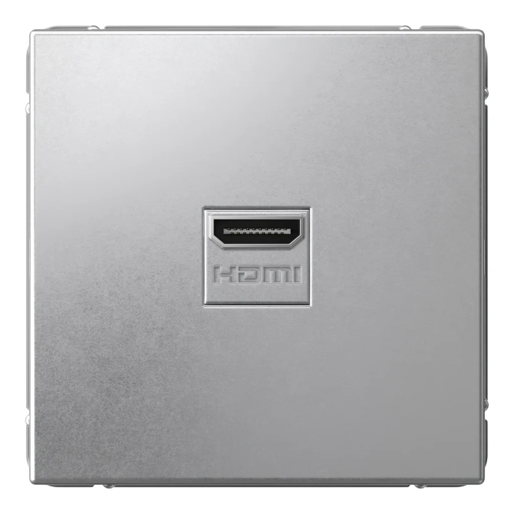 Systeme Electric ArtGallery Алюминий Розетка HDMI, 16А, механизм