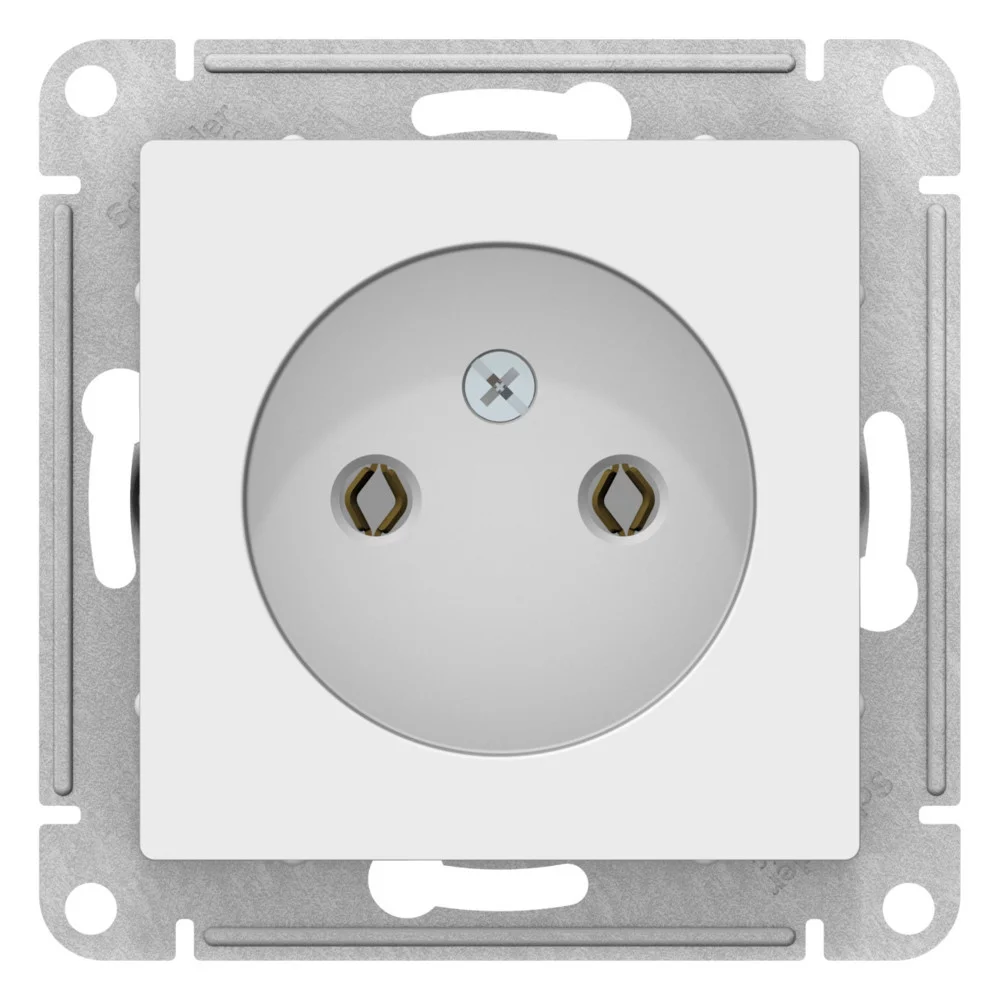 РОЗЕТКА без заземления, цвет Лотос (SCHNEIDER ELECTRIC ATLAS DESIGN)