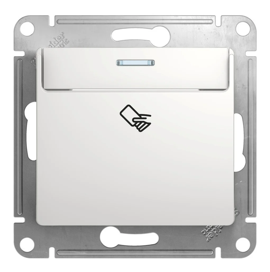 Карточный выключатель Systeme Electric GLOSSA, белый