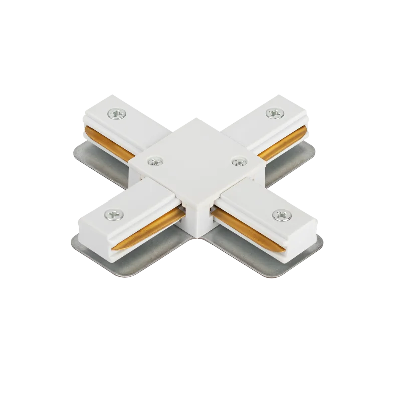 Коннектор X-тип XRB-WH для шинопровода RB белый IN HOME