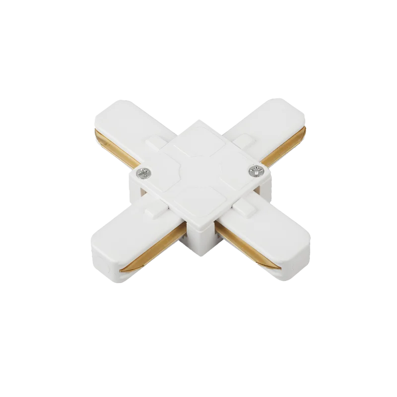 Коннектор X-тип XSB-WH для шинопровода SB белый IN HOME